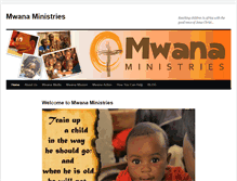 Tablet Screenshot of mwanaministries.org